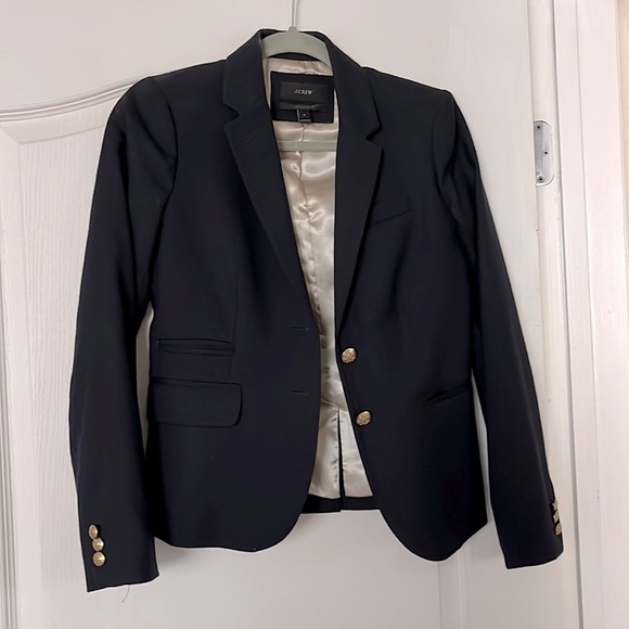 JCrew Classic Navy Wool Schoolboy Blazer